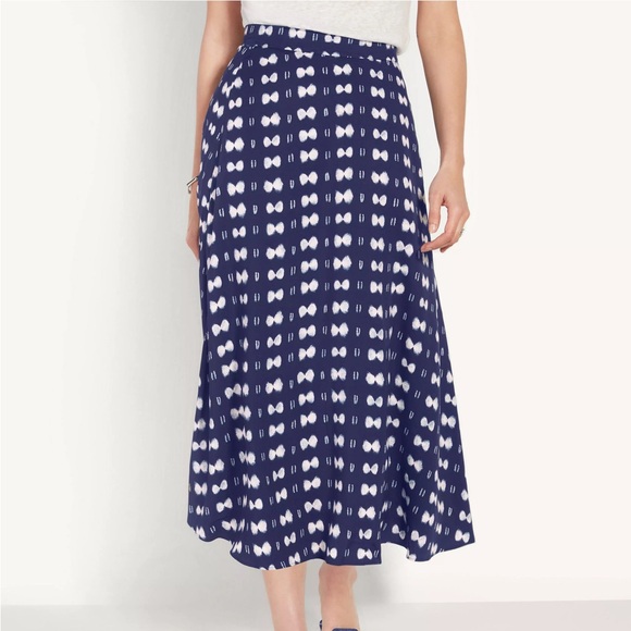 Ann Taylor Tie Dye Midi Skirt size 0 - Picture 2 of 5